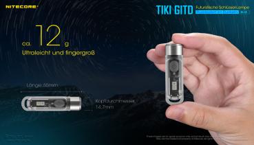 NITECORE TIKI GTID GLOW IN THE DARK BLUE